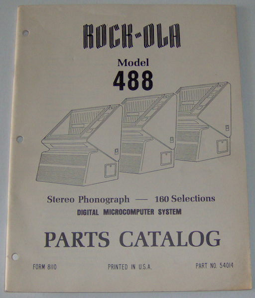 (image for) Rockola Model 488 Parts Catalog - Click Image to Close